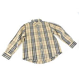 BURBERRY: Beige, "Nova Check" Long Sleeve Shirt